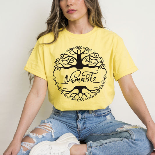 Namaste Shirt Tree Of Life Shirt Meditation Gift Yoga Shirt Meditation Shirt Yoga Gift