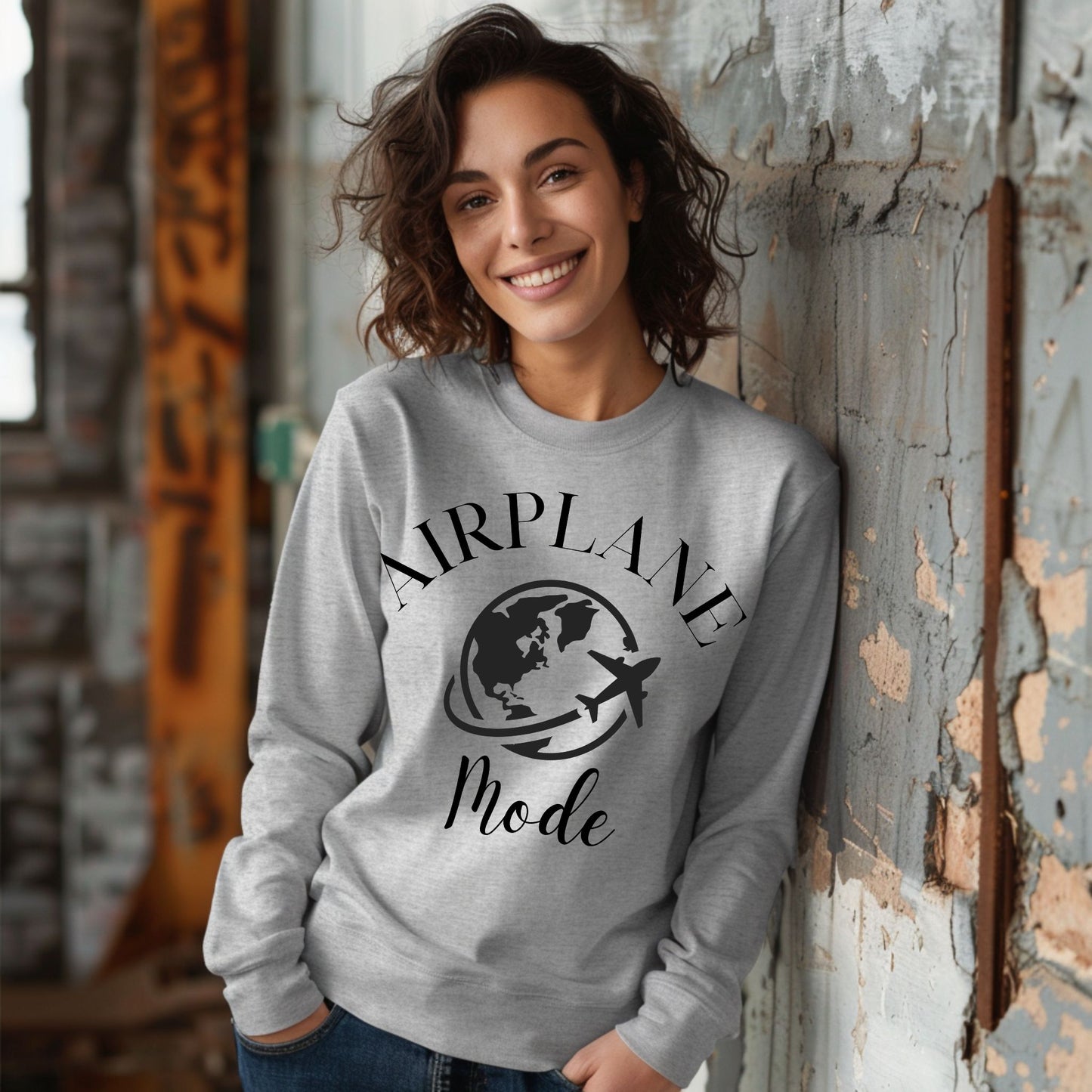 Airplane Mode TShirt Travel Gifts Adventure Time Tee Vacation Shirt Travel Tee Long Sleeve Tee