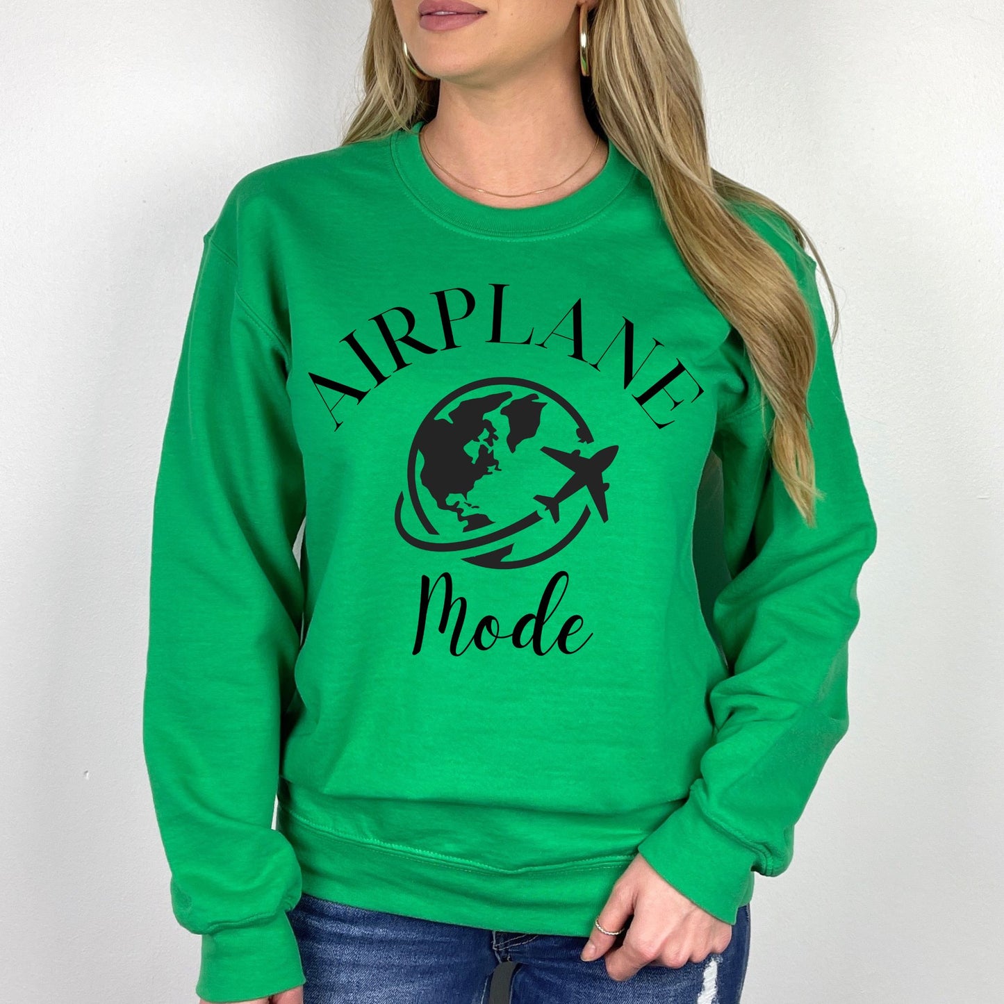 Airplane Mode TShirt Travel Gifts Adventure Time Tee Vacation Shirt Travel Tee Long Sleeve Tee