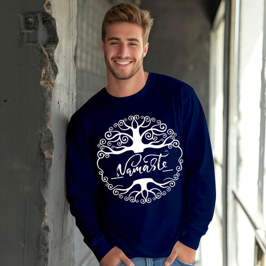 Namaste Shirt Tree Of Life Shirt Meditation Gift Yoga Shirt Meditation Shirt Yoga Gift Long Sleeve Tee
