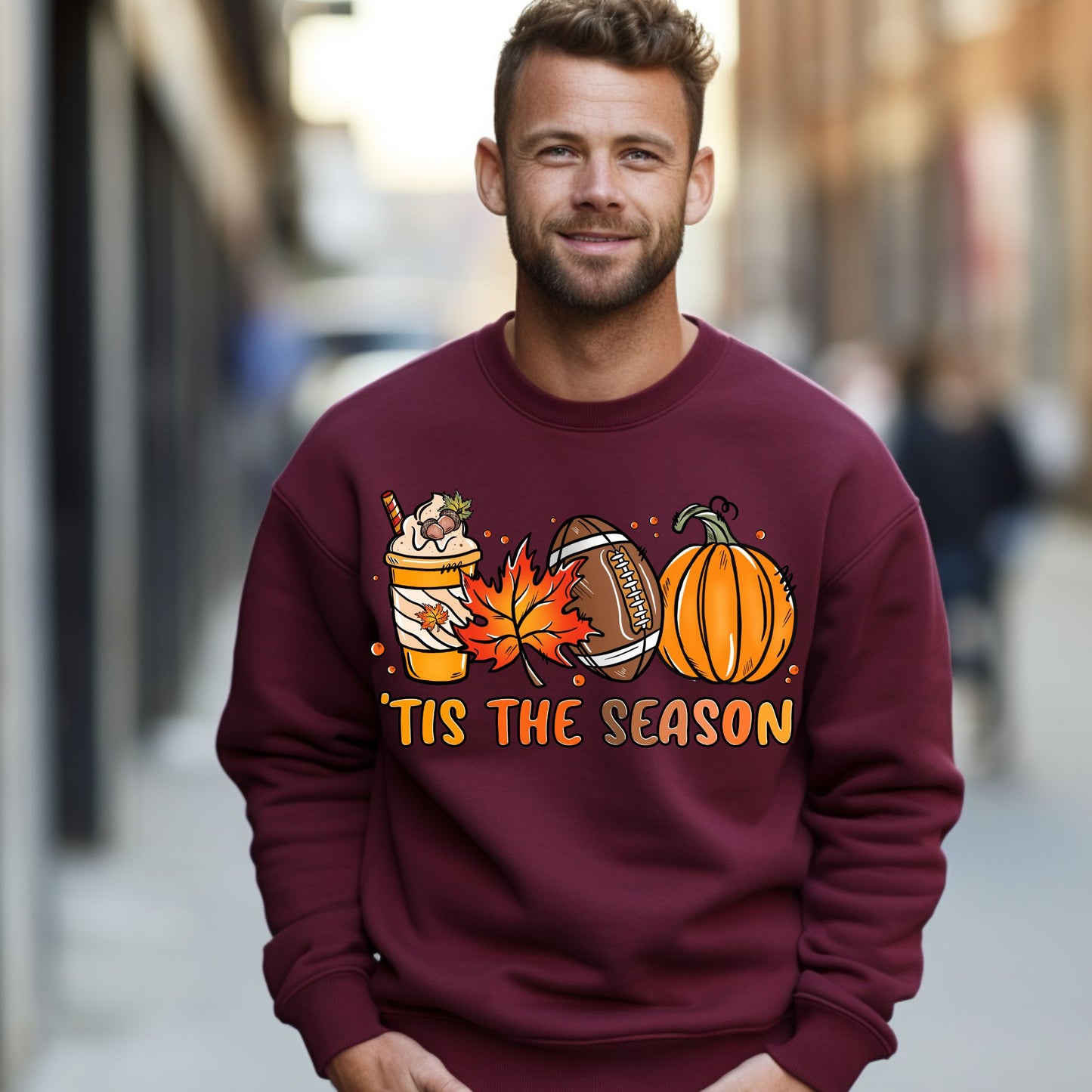 Tis The Season Shirt Pumpkin Patch Sweatshirt Game Day Shirt Coffee Lover Gift Fall Shirt