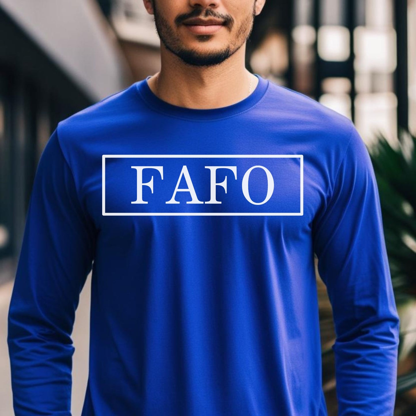 FAFO T-Shirt Bold Graphic Statement Shirt Long Sleeve Tee