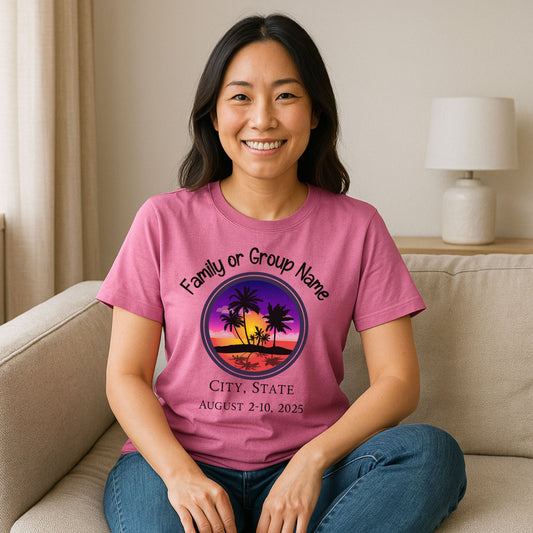 Family Vacation Unisex Softstyle T-Shirt with Customizable Design, Personalized Group Tee, Beach Trip Family Shirt, Summer Celebration [...]