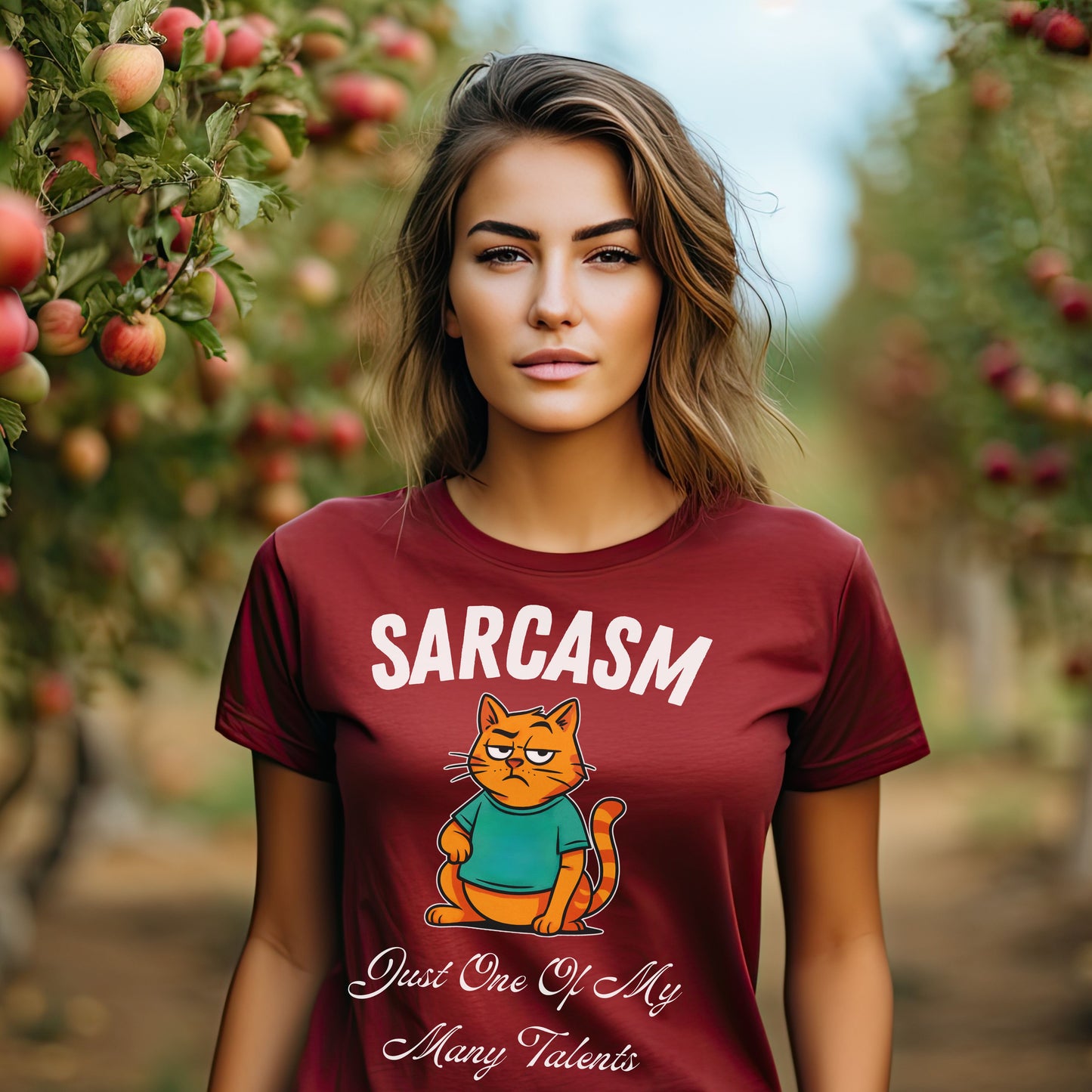 Sarcastic Cat T-Shirt – Funny Graphic Tee for Women, Snarky Humor Shirt, Casual Gift for Cat Lovers