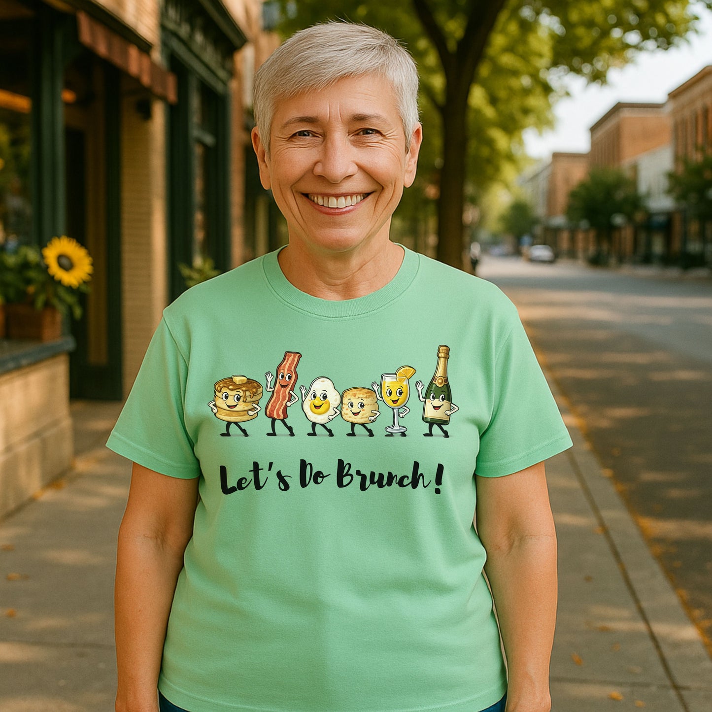 Let’s Do Brunch T-Shirt | Funny Brunch Shirt for Friends, Weekend Coffee & Mimosas Tee