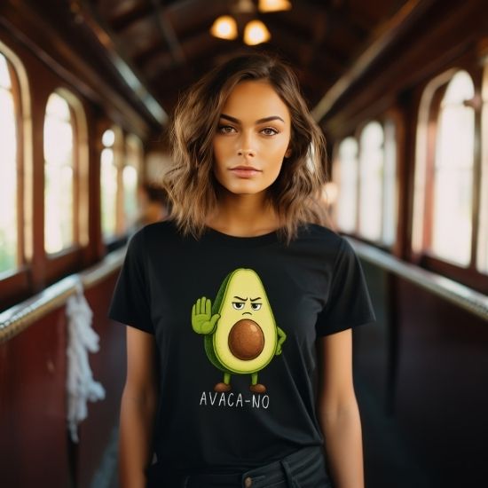 Avaca No Shirt, Funny Avocado Shirt, Sarcastic Graphic Tee, Cute Food Pun Shirt, Funny Saying Shirt, Relatable Humor Tee, Casual Graphic T Shirt