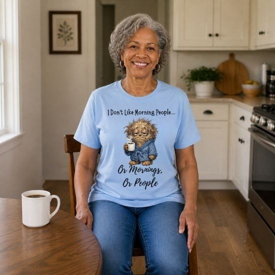 Funny Morning Person Shirt, I Don’t Like Morning People Tee, Coffee Lover Shirt, Introvert Humor T Shirt, Sarcastic Graphic Tee, Funny Coffee Shirt, Relatable Humor Tee