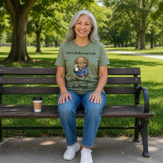 Funny Morning Person Shirt, I Don’t Like Morning People Tee, Coffee Lover Shirt, Introvert Humor T Shirt, Sarcastic Graphic Tee, Funny Coffee Shirt, Relatable Humor Tee