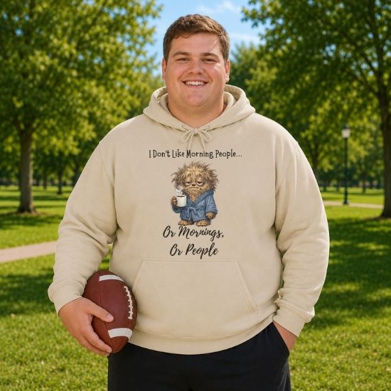 Funny Morning Person Hoodie, I Don’t Like Morning People Hoodie, Coffee Lover Hoodie, Introvert Humor Hoodie, Sarcastic Graphic Hoodie, Funny Coffee Hoodie, Cozy Relatable Hoodie