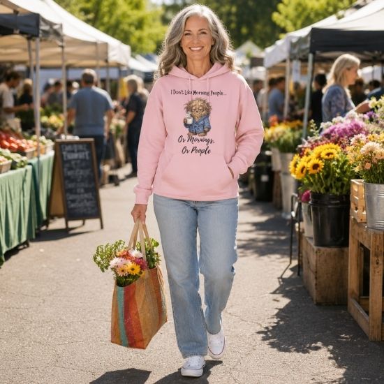 Funny Morning Person Hoodie, I Don’t Like Morning People Hoodie, Coffee Lover Hoodie, Introvert Humor Hoodie, Sarcastic Graphic Hoodie, Funny Coffee Hoodie, Cozy Relatable Hoodie