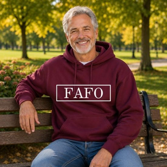 FAFO Hoodie, Bold Statement Hoodie, Minimalist Graphic Hoodie, Streetwear Hoodie, FAFO Sweatshirt, Unisex Pullover Hoodie, Edgy Graphic Hoodie, Confidence Hoodie