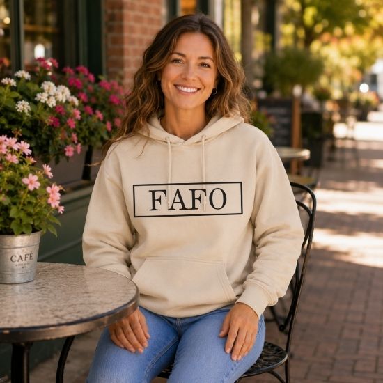 FAFO Hoodie, Bold Statement Hoodie, Minimalist Graphic Hoodie, Streetwear Hoodie, FAFO Sweatshirt, Unisex Pullover Hoodie, Edgy Graphic Hoodie, Confidence Hoodie