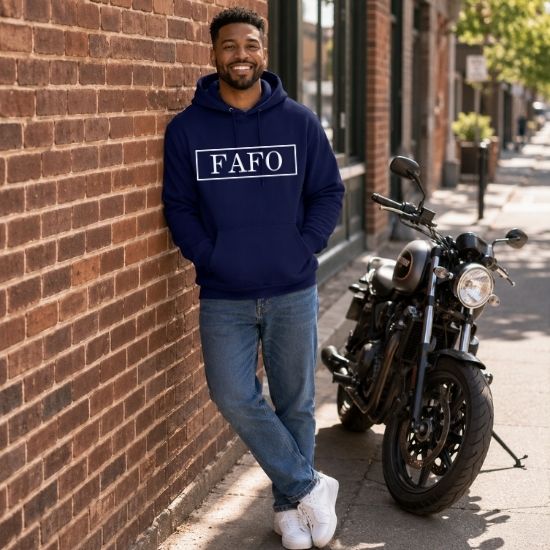 FAFO Hoodie, Bold Statement Hoodie, Minimalist Graphic Hoodie, Streetwear Hoodie, FAFO Sweatshirt, Unisex Pullover Hoodie, Edgy Graphic Hoodie, Confidence Hoodie