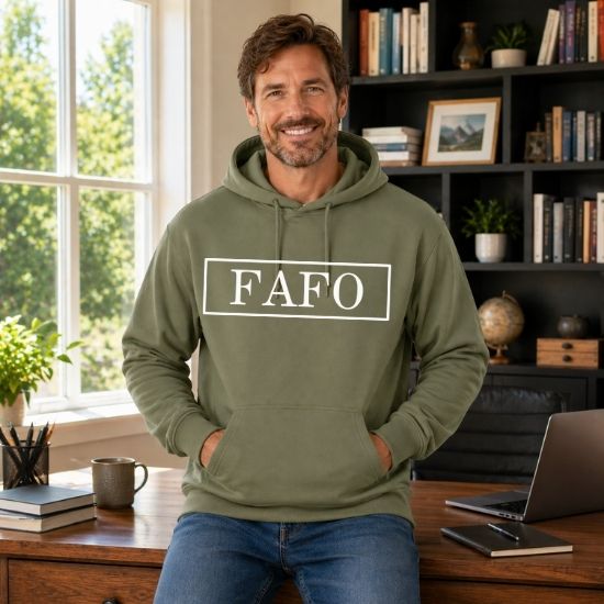 FAFO Hoodie, Bold Statement Hoodie, Minimalist Graphic Hoodie, Streetwear Hoodie, FAFO Sweatshirt, Unisex Pullover Hoodie, Edgy Graphic Hoodie, Confidence Hoodie