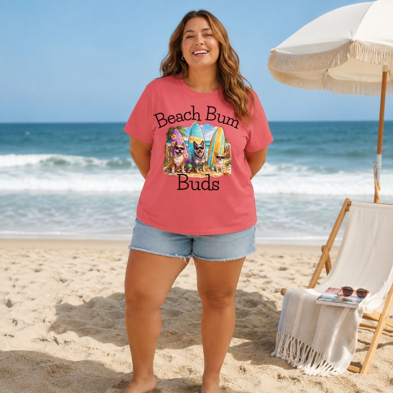 Beach Bum Buds Shirt, Funny Dog Beach T Shirt, Summer Dog Lover Tee, Surfing Dogs Graphic Shirt, Beach Vacation Shirt, Coastal Dog Gift