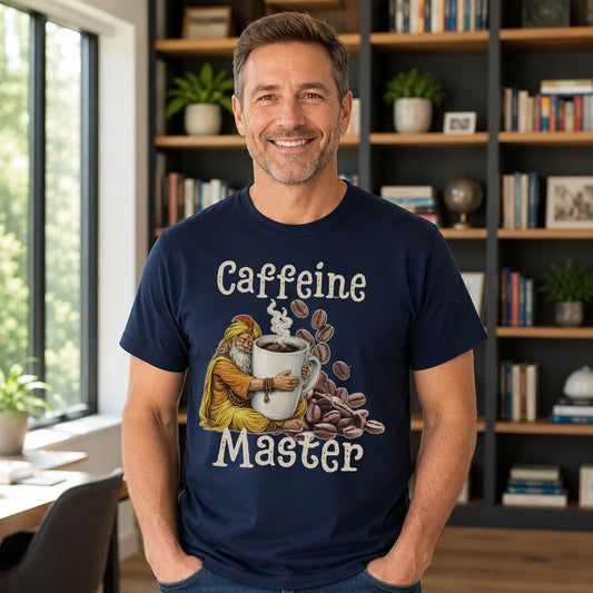 Caffeine Master Shirt Funny Coffee Lover Tee Coffee Addict Gift Caffeine Graphic T Shirt Coffee Enthusiast Unisex Tee