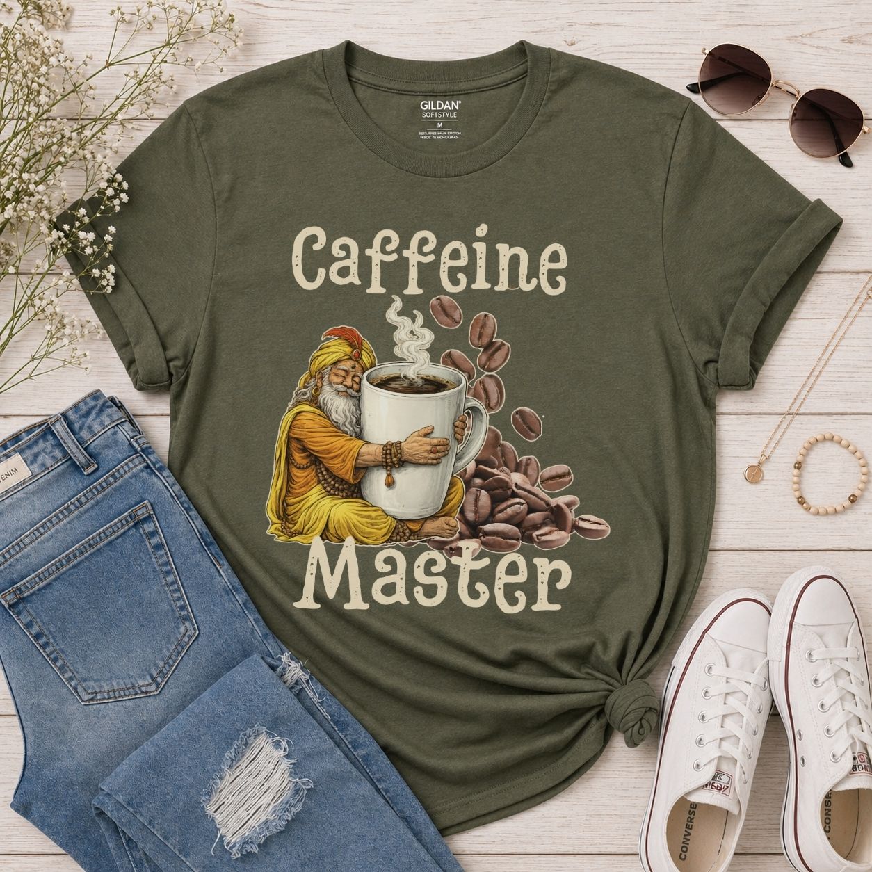 Caffeine Master Shirt Funny Coffee Lover Tee Coffee Addict Gift Caffeine Graphic T Shirt Coffee Enthusiast Unisex Tee