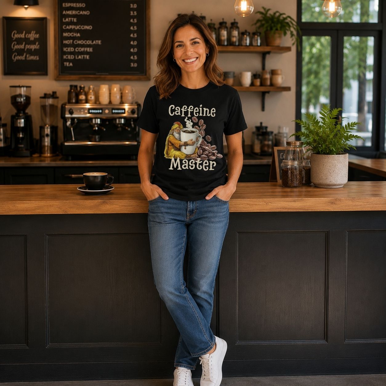 Caffeine Master Shirt Funny Coffee Lover Tee Coffee Addict Gift Caffeine Graphic T Shirt Coffee Enthusiast Unisex Tee