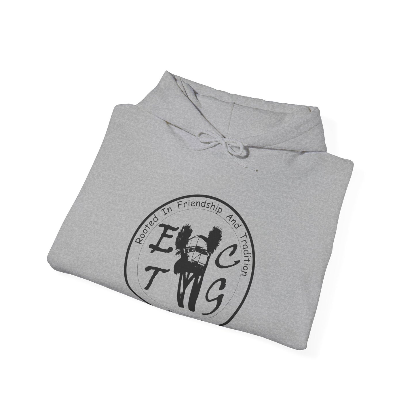 Black Outline ECTG Logo Hooded Sweatshirt