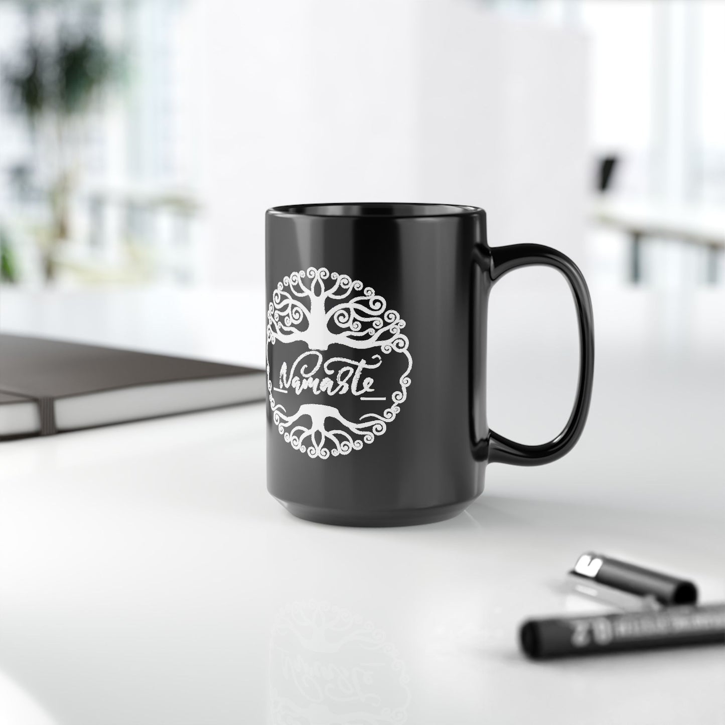 Namaste Tree of Life Mug – Yoga & Mindfulness Coffee Cup | Zen Spiritual Gift