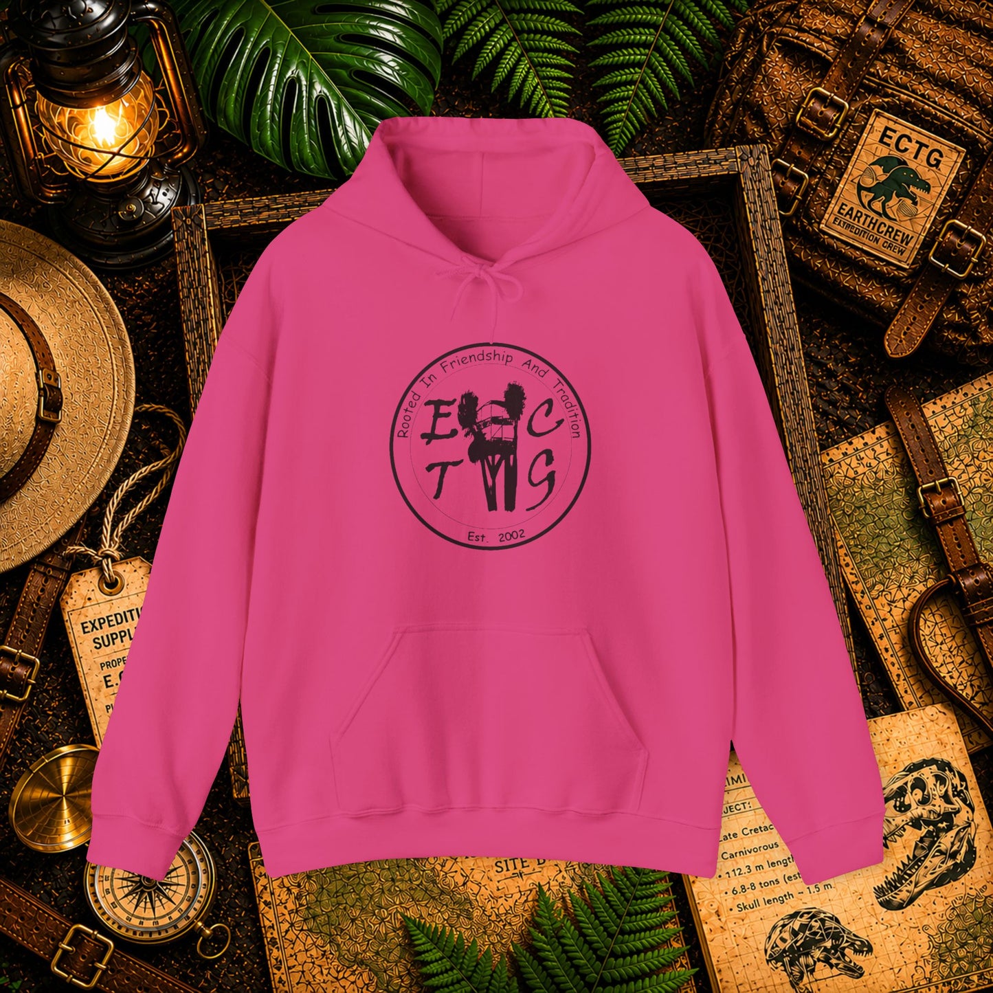 Black Outline ECTG Logo Hooded Sweatshirt