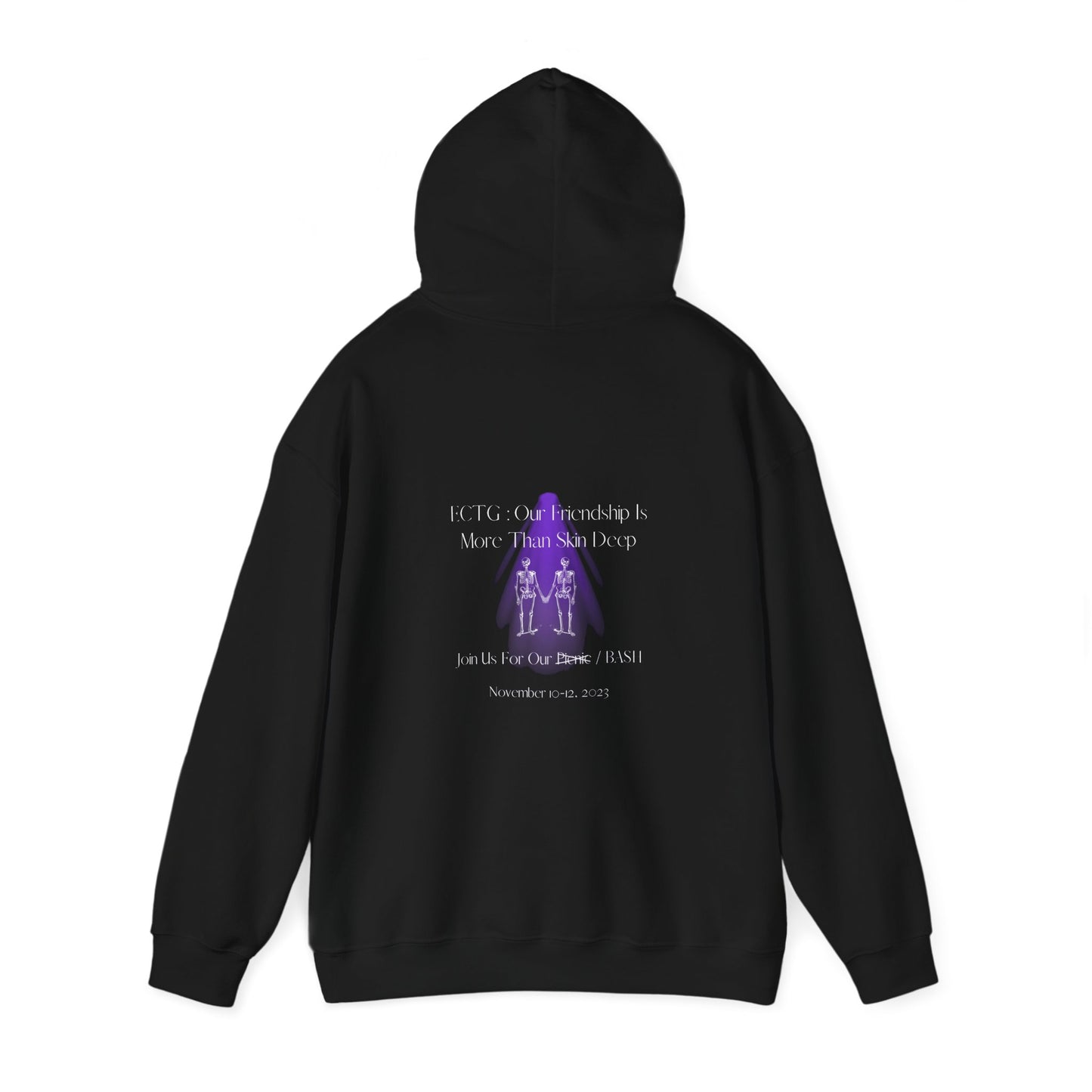2023 November Bash  Light text Hooded Sweatshirt