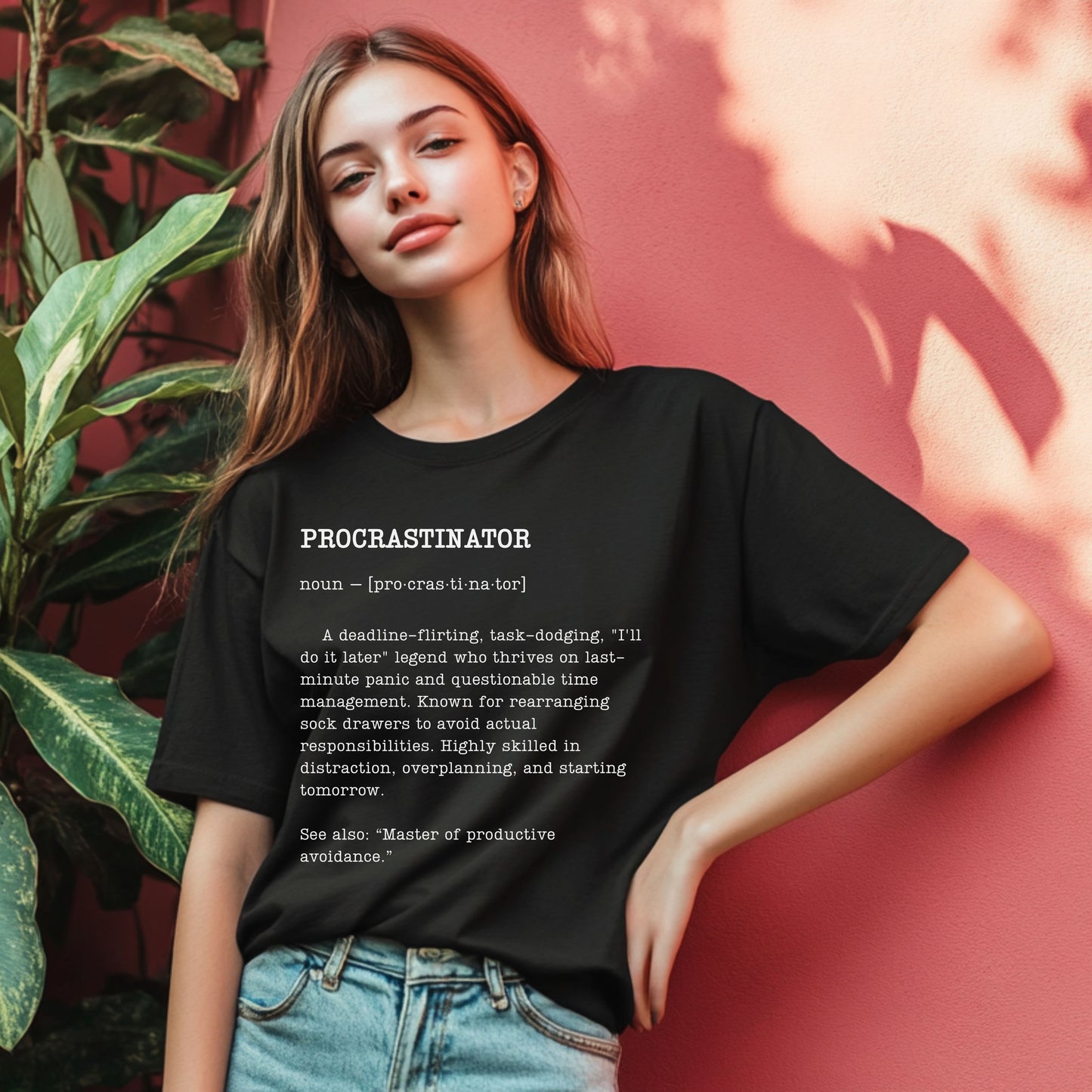 Funny Procrastinator T-Shirt – Sarcastic Dictionary Style Tee