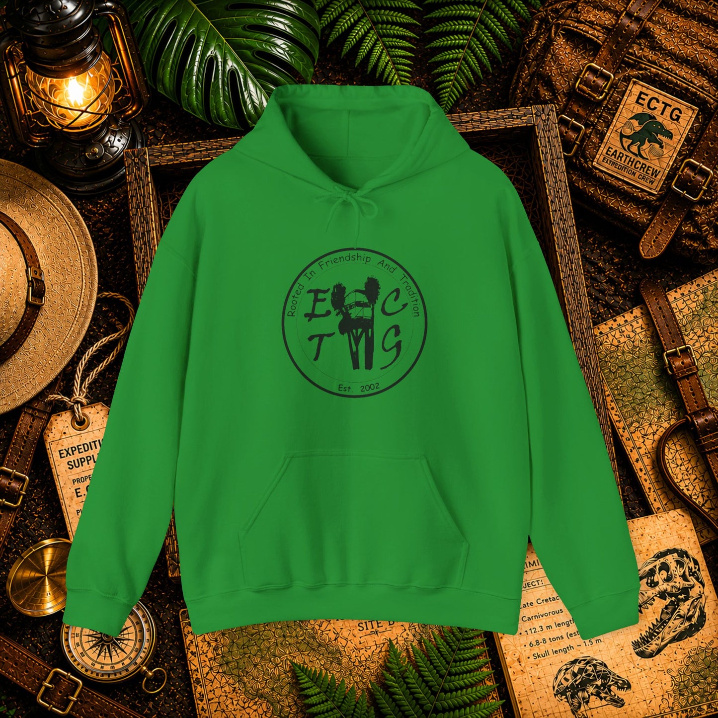 Black Outline ECTG Logo Hooded Sweatshirt