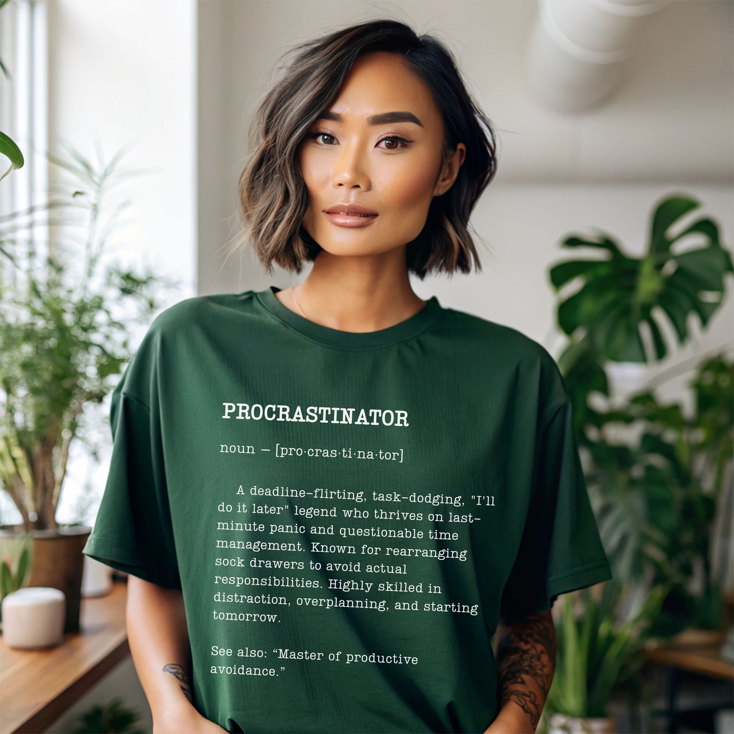 Funny Procrastinator T-Shirt – Sarcastic Dictionary Style Tee