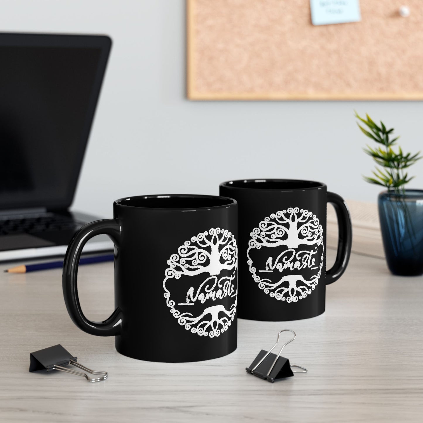 Namaste Tree of Life Mug – Yoga & Mindfulness Coffee Cup | Zen Spiritual Gift