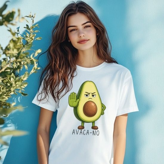 Avaca No Shirt, Funny Avocado Shirt, Sarcastic Graphic Tee, Cute Food Pun Shirt, Funny Saying Shirt, Relatable Humor Tee, Casual Graphic T Shirt
