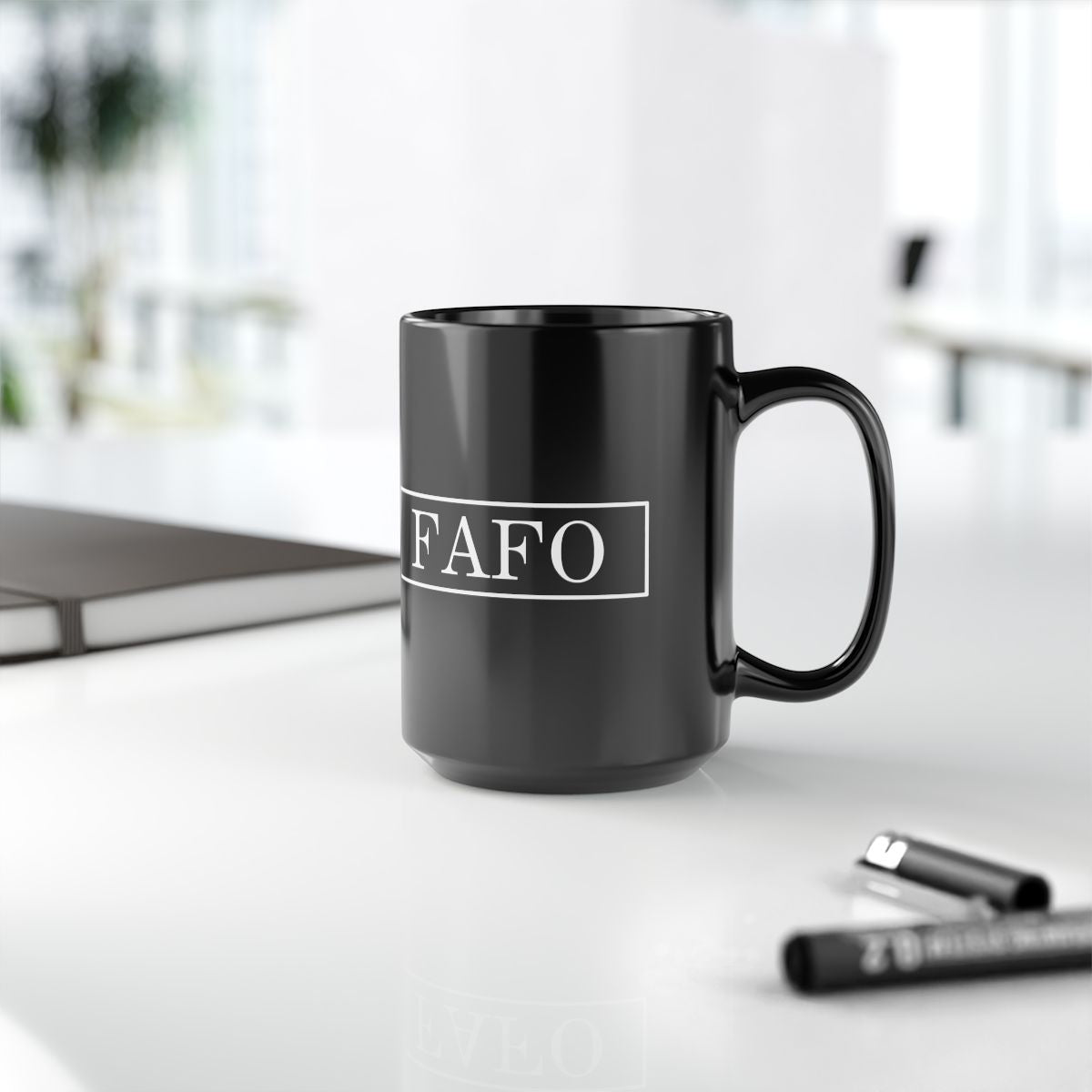 FAFO Mug – Bold Statement Coffee Mug with FAFO Graphic Stylish Quote Ceramic Mug - Perfect Gift for Coffee Lovers, Office Decor, Motivational Drinkware